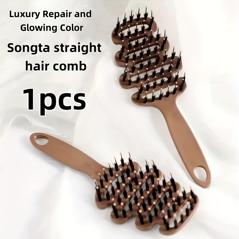 1pc   comb for scalp massage anti static fluffy hair care high skull   ribbed hair care comb Product details 1