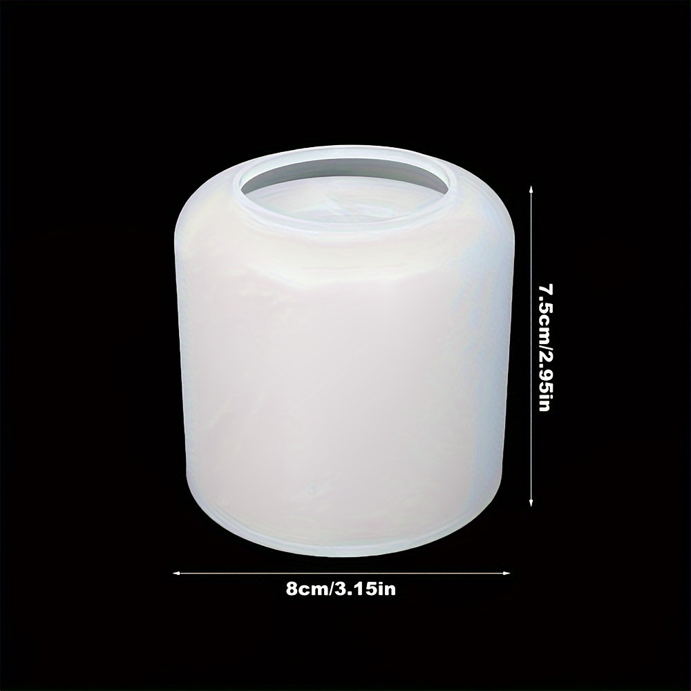 3d Round Candle Jar Mold, Creative Cylindrical Silicone Candle Container Mold, Diy Concrete Round Bottle Making Mold, For Crafting Candle Holders, Jewelry Boxes, Vases, And Cups