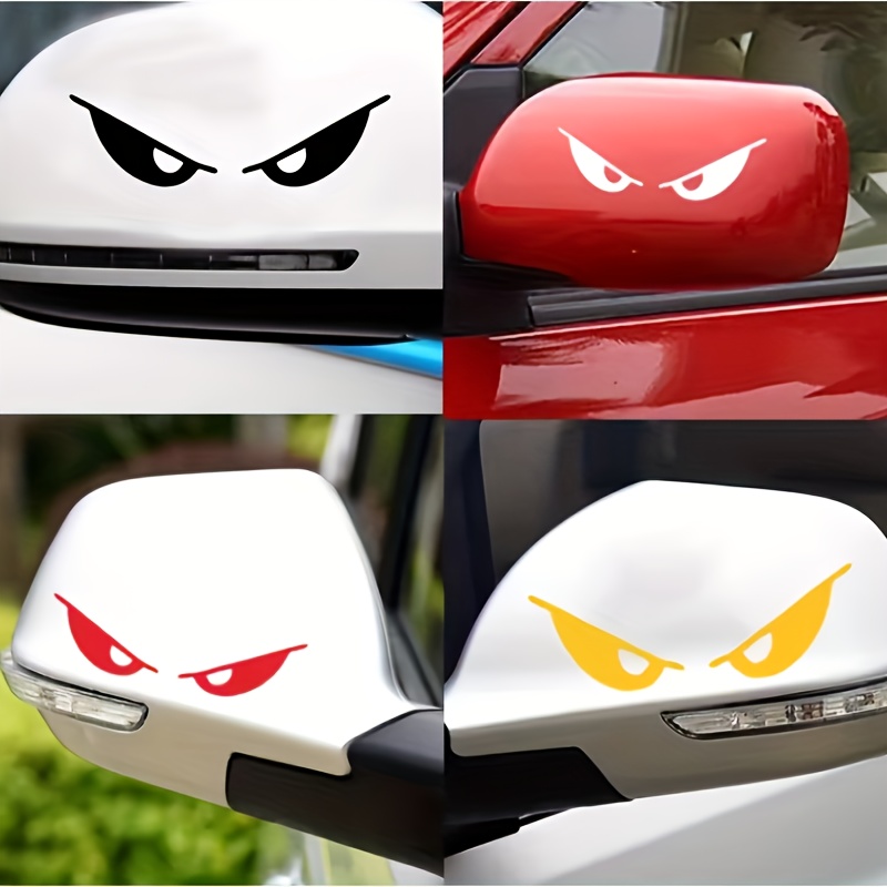 EVIL EYES Large Car Motorcycle Helmet Stickers Decals 1 off Pair 170mm