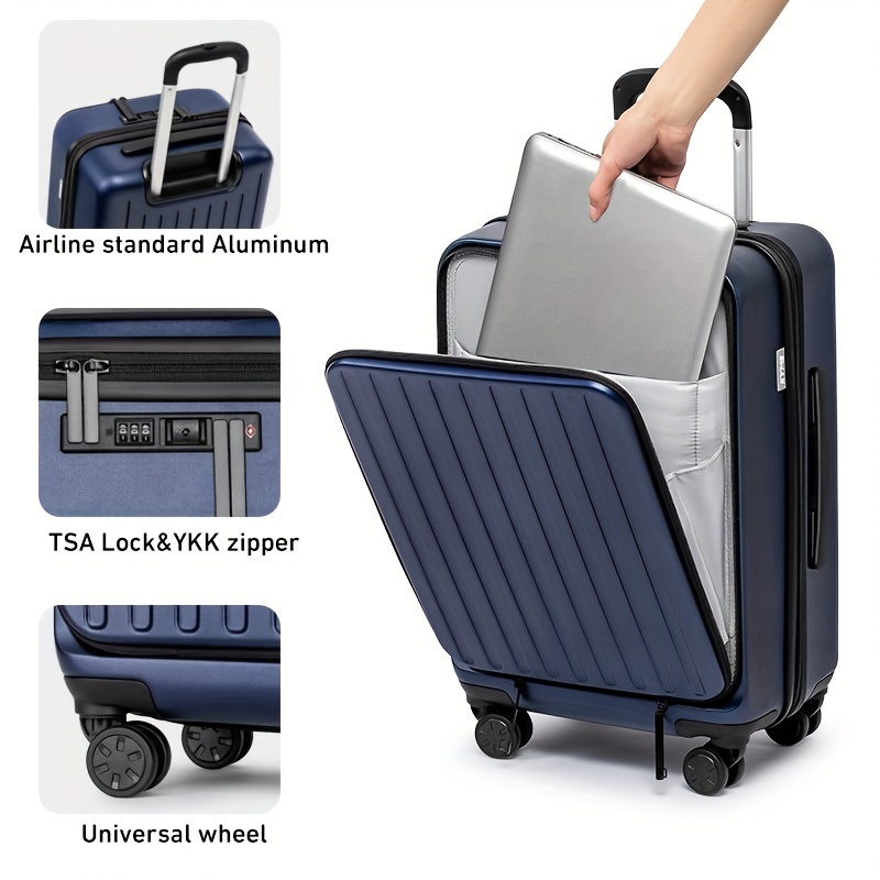 multi compartment carry on luggage
