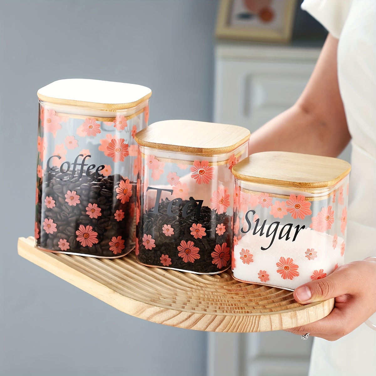 Fancy tea coffee shops sugar jars