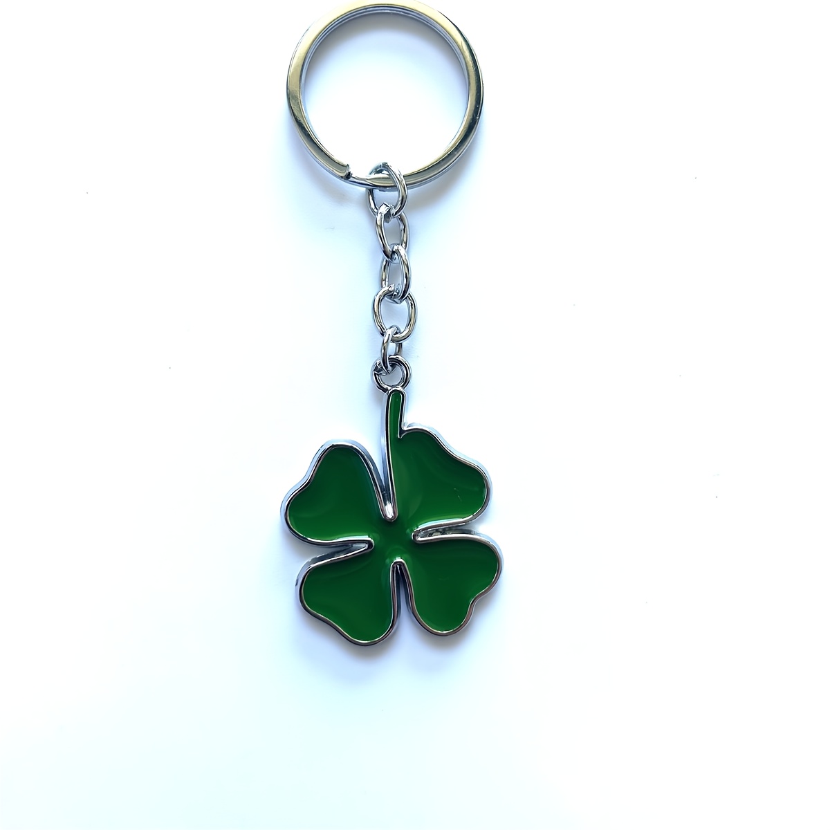 Image of Clover Keychain - Durable Alloy, Car Keys & Accessories, Good Luck Charm, Keychain Accessory | Stylish Keychain | Durable Alloy
