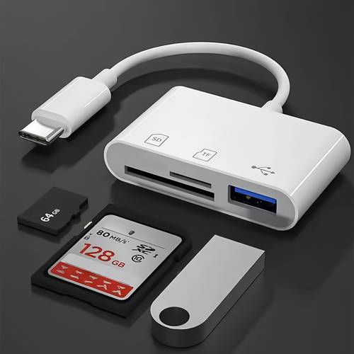 c multi function card reader sd tf card adapter suitable for mobile phones laptops cameras voice recorders and other devices for data transfer