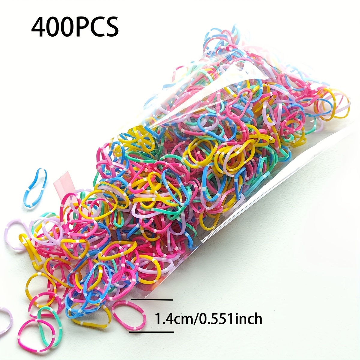 400/700/1300PCS, Assorted Colorful Elastic Hair Bands, Thick Or Thin, High  Stretch Rubber Bands For Dreadlocks, Ponytails, And Hairstyle Design