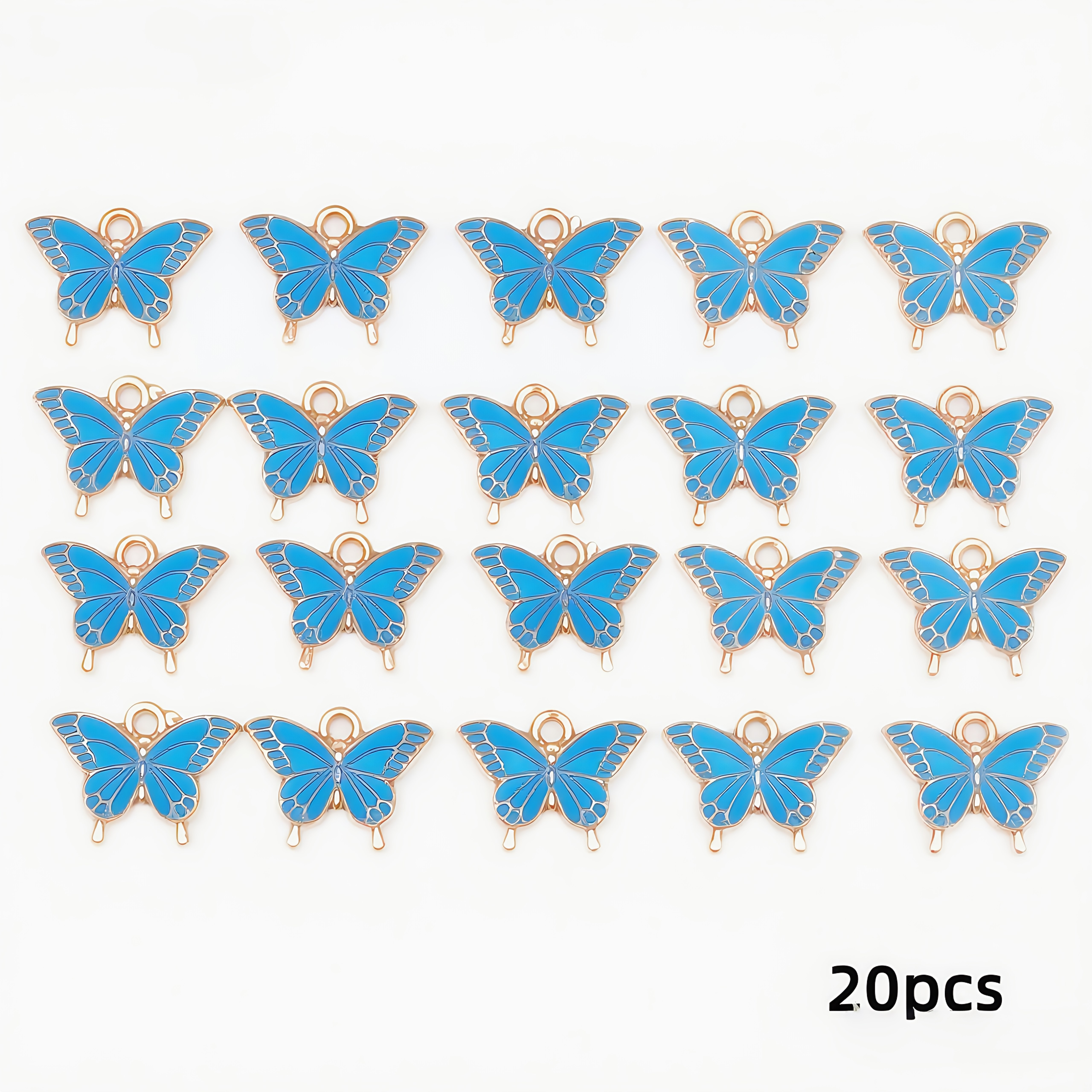 TEMU 20pcs Cute Multicolor Alloy Jewelry Diy Pendant Earrings Necklace Accessories