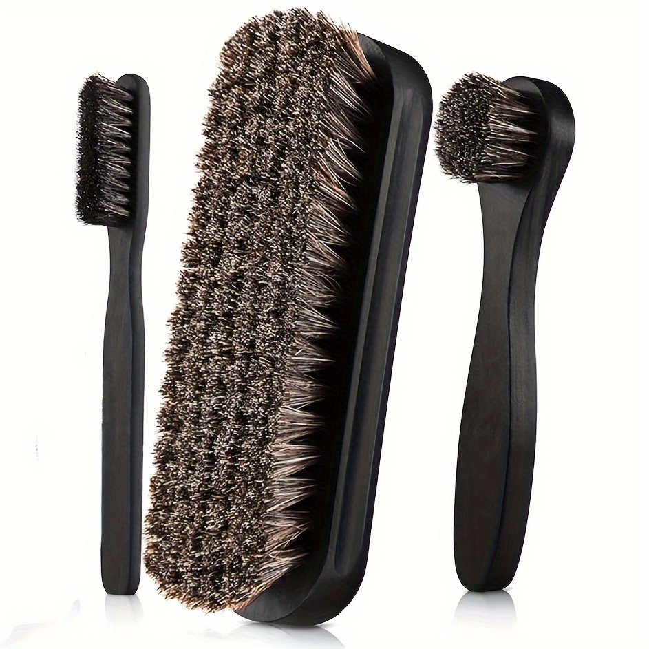 Gloss Shoe Brush Kit Polishing Applicator Clean Shoe Care Brush Suede Cleaning Brush Car Interior Detail Cleaning