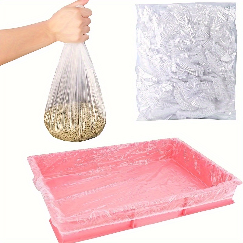 

Stretchable Disposable Plastic Film Liners For Rabbit Cage, Pet Small Animal Supplies, Leak-proof Tray Liners For Easy Cleaning