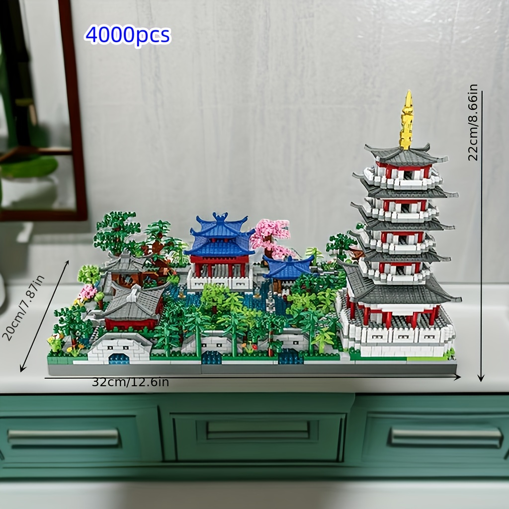 4000pcs West Lake Garden Architectural Model Assembly Huge