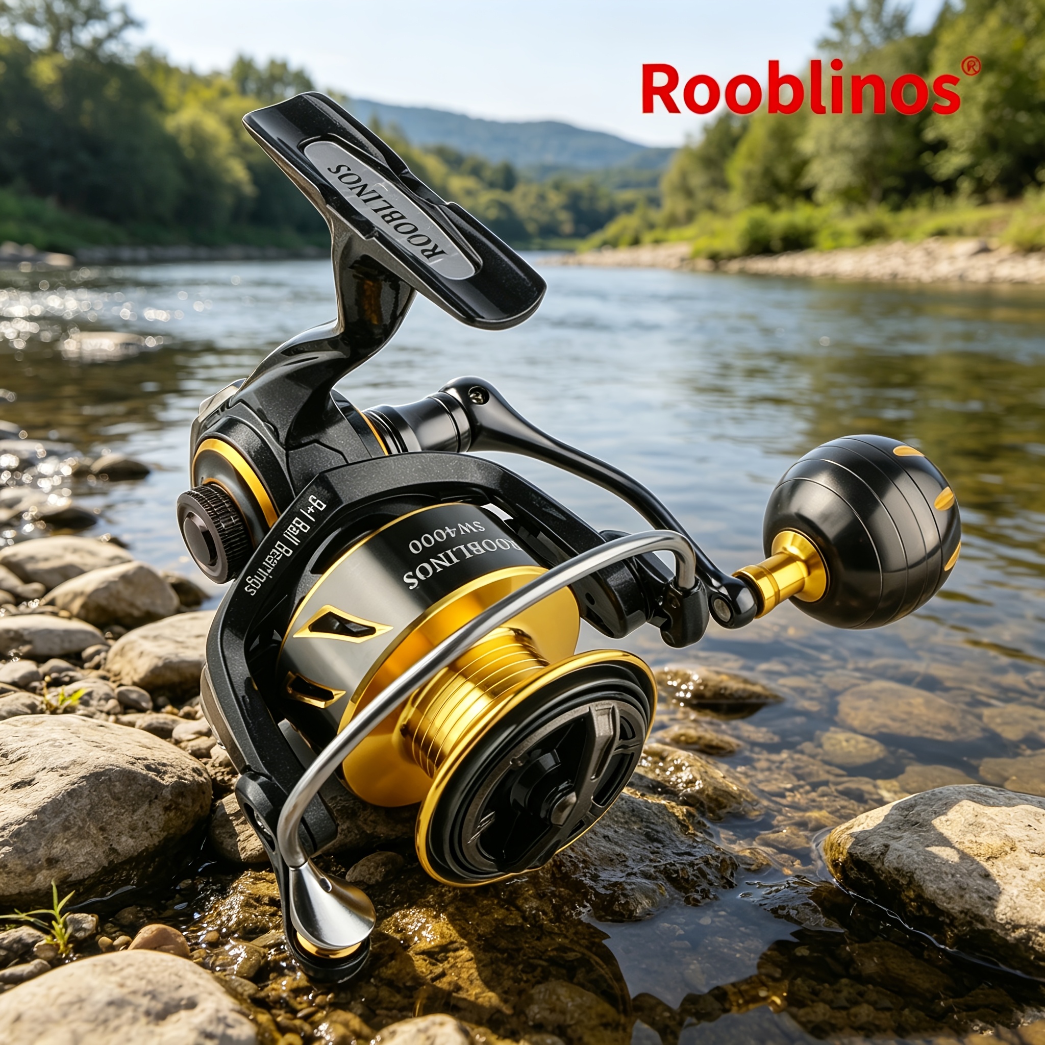 Image of Rooblinos Sw High-end Sea Fishing Spinning Reel, 9+1 Bearings, Gear Ratio 4.8:1