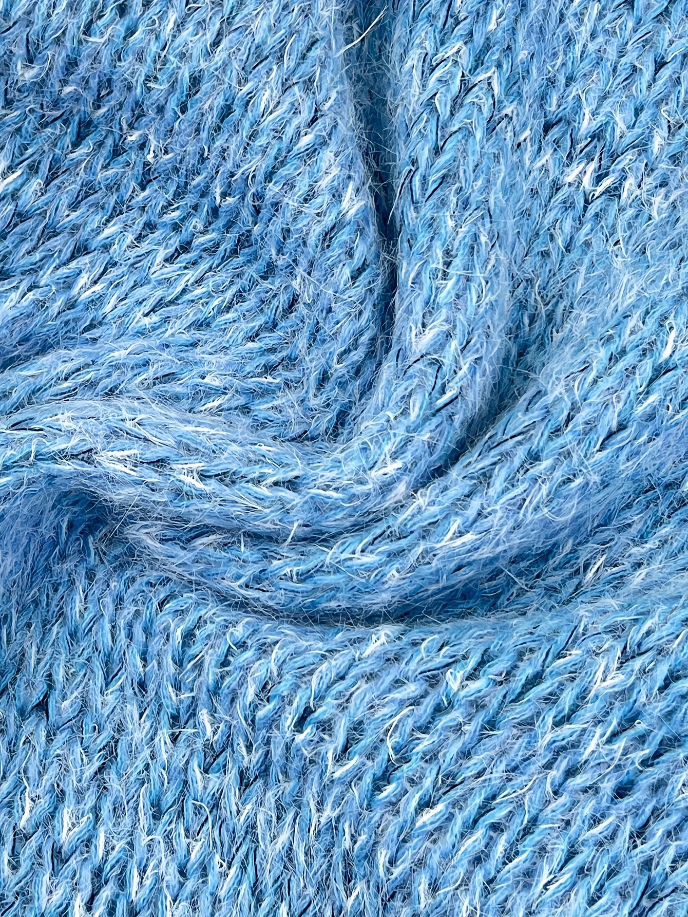 Elegant Soft Mixed Color Yarn Sweater | Casual V-neck Pullover with Color Block Details, TZTUO Brand