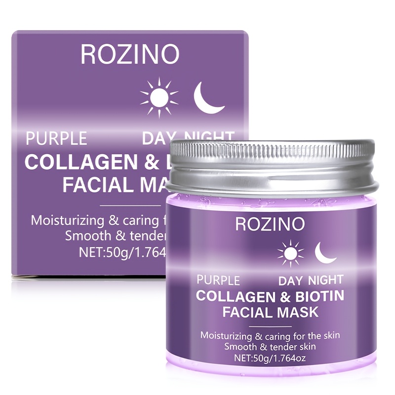 Image of [ ] Biotin Collagen -off Mask, Cleanses Pores, Moisturizing Care, Brightens Skin, Skincare, Making Skin Look . Suitable For Types (dry, Oily, , -prone Skin)