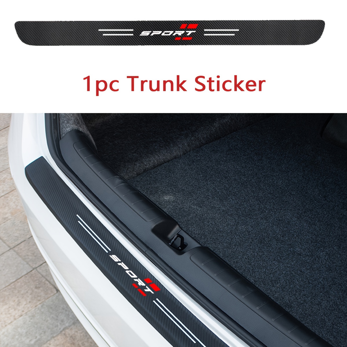 1-pack / 4-Packs Car Door Sill Protectors, Waterproof PVC Leather Door Welcome Mats, Anti-Scratch & Anti-Collision Strips for All Vehicle Models