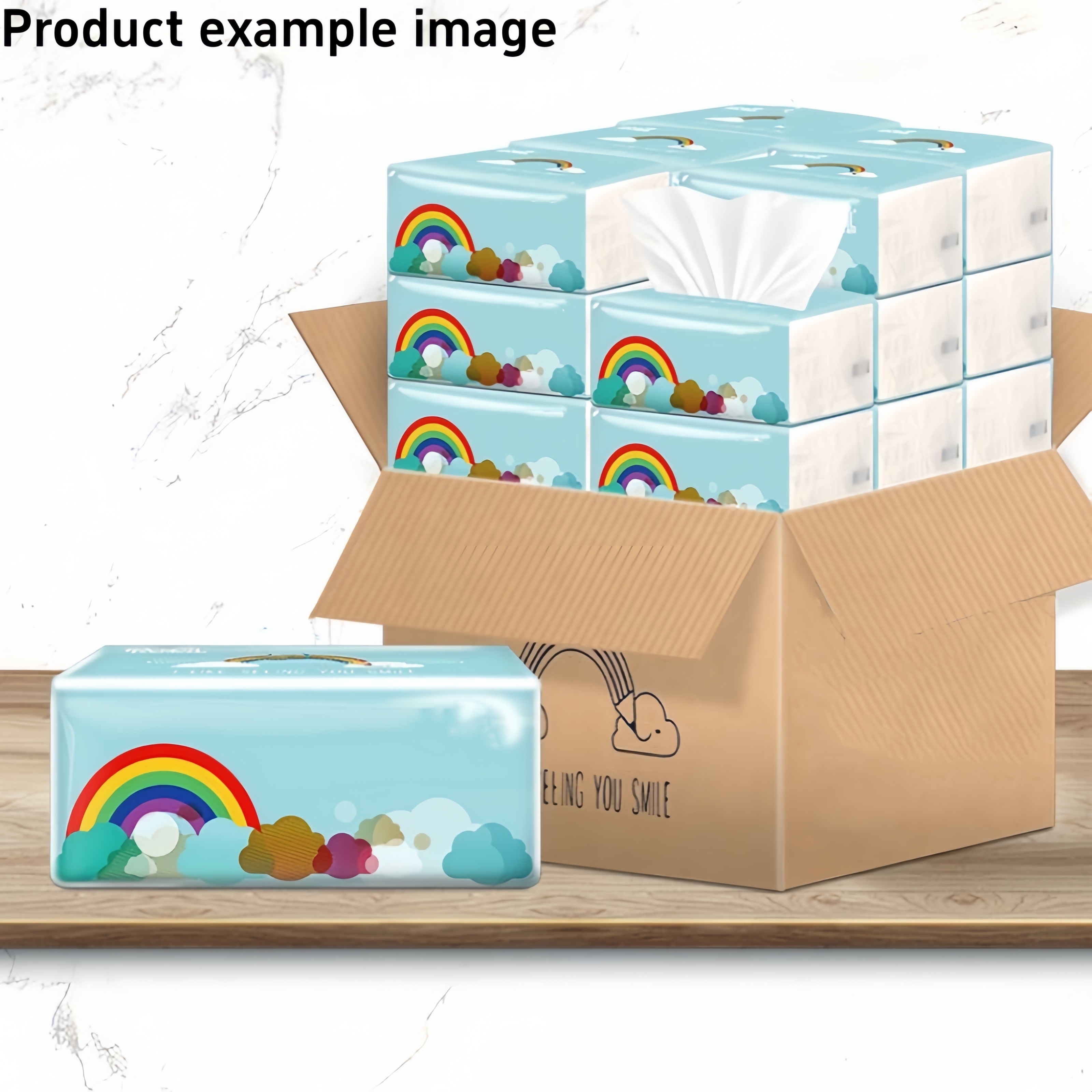 

12 Pack Ultra Soft 4-ply Facial Tissues - Virgin Wood Pulp, High Absorbency, No Fluorescent Agents, All Skin Types, 304 Sheets, 76 Draws - Ideal For Home, Commercial, Camping, Rv Use