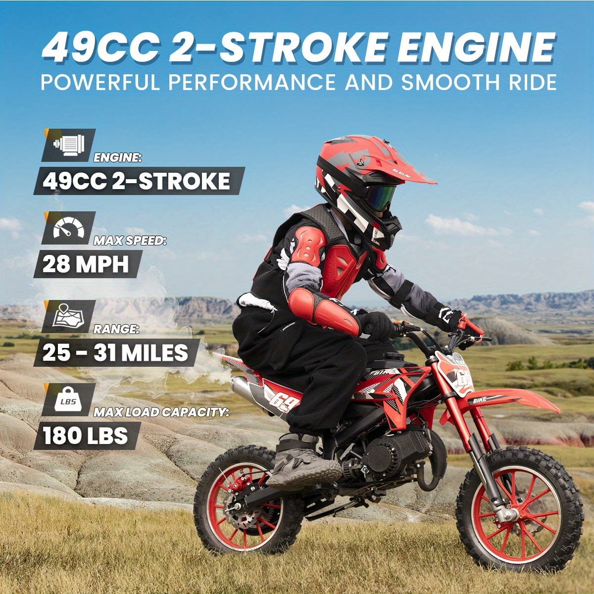 dirt bike mxd1 gas powered road motorcycle Temu