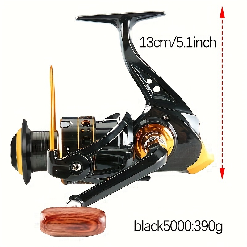 Funpesca Spinning Fishing Reel Full Wire Cup 5.1:1 Gear - Temu New