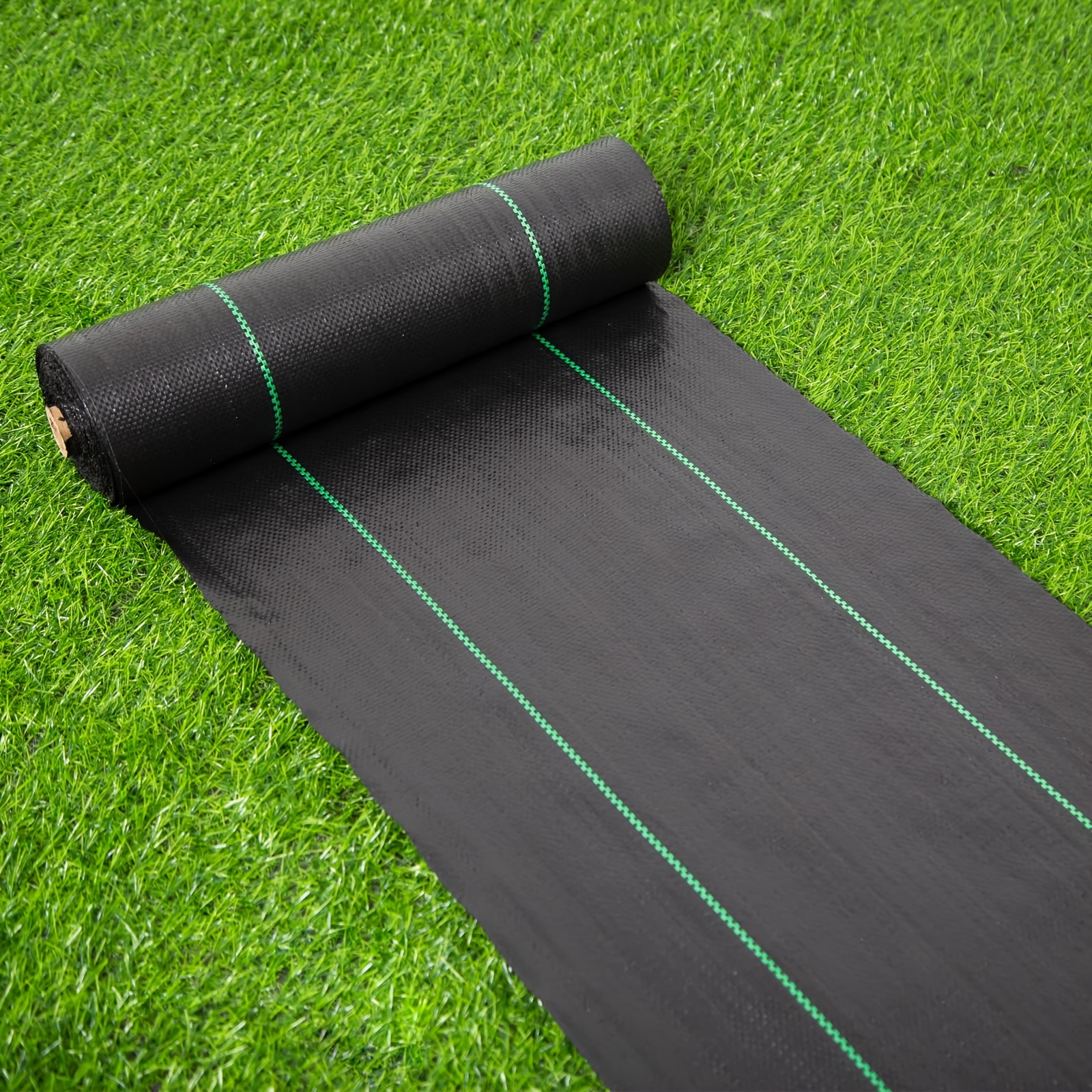 

1 Pack, Weed Barrier Landscape Fabric Heavy Duty, Woven Weed Blocker Gardening Mat, Garden Weed Control Fabric, Geotextile Drainage Fabric, Driveway Fabric Landscaping Ground Cover