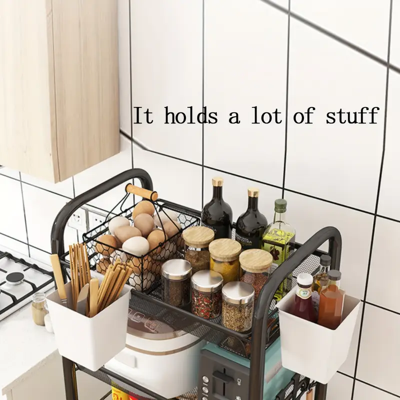 Gsiekare Panier à fruits et légumes pour cuisine, paniers de rangement empilables à 5 niveaux avec roulettes, panier de rangement en fil métallique pour cuisine, garde-manger, salle de bain Gsiekare Panier à fruits et légumes pour cuisine, paniers de rangement empilables à 5 niveaux avec roulettes, panier de rangement en fil métallique pour cuisine, garde-manger, salle de bain