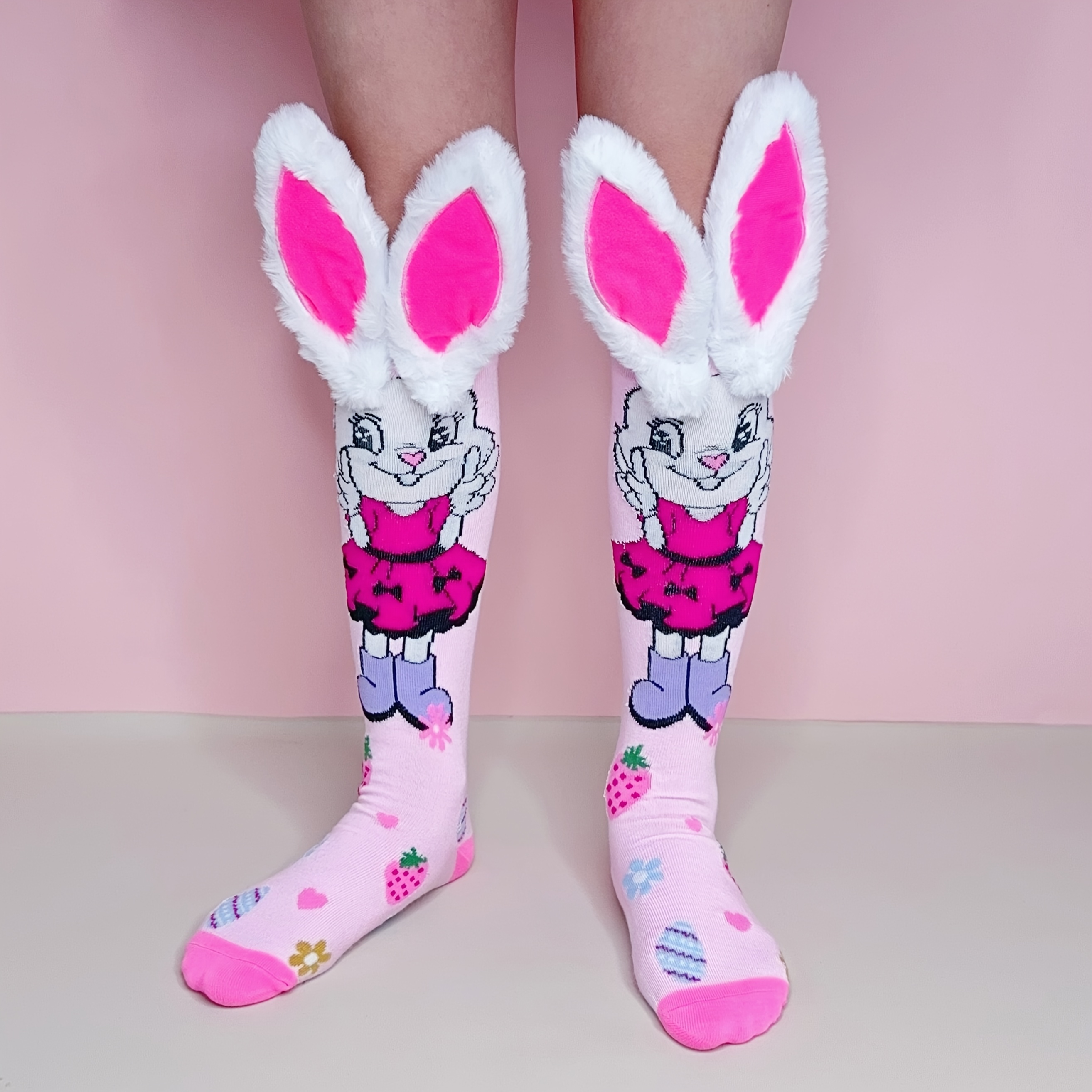 1 Pair Of Funny Bunny Socks For Women, Bunny Ear Decor Knee High Socks, Socks, Winter Knee High Socks, Suitable For To