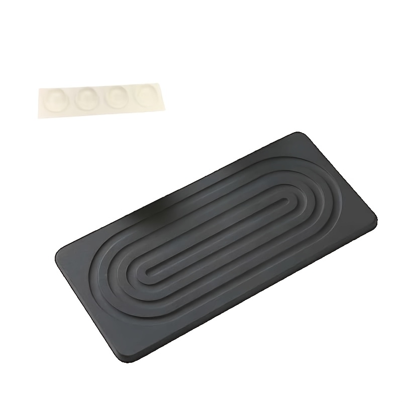 TEMU 1 Absorbent Diatomaceous Earth Coaster; Stone Absorbent Mat For Kitchen Countertops; Quick-drying Stone Tray For Bathroom And Kitchen