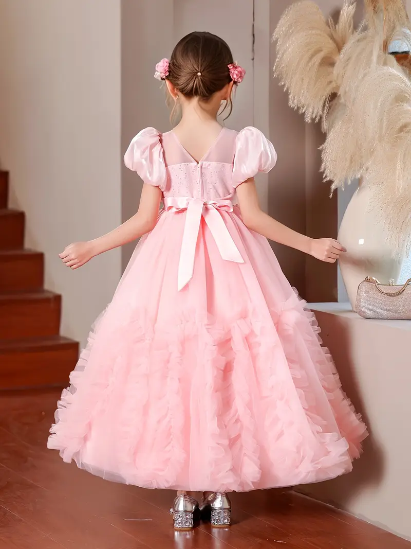 elegant party dress girls a stylish princess gown suitable - Temu elegant party dress girls a stylish princess gown suitable - Temu