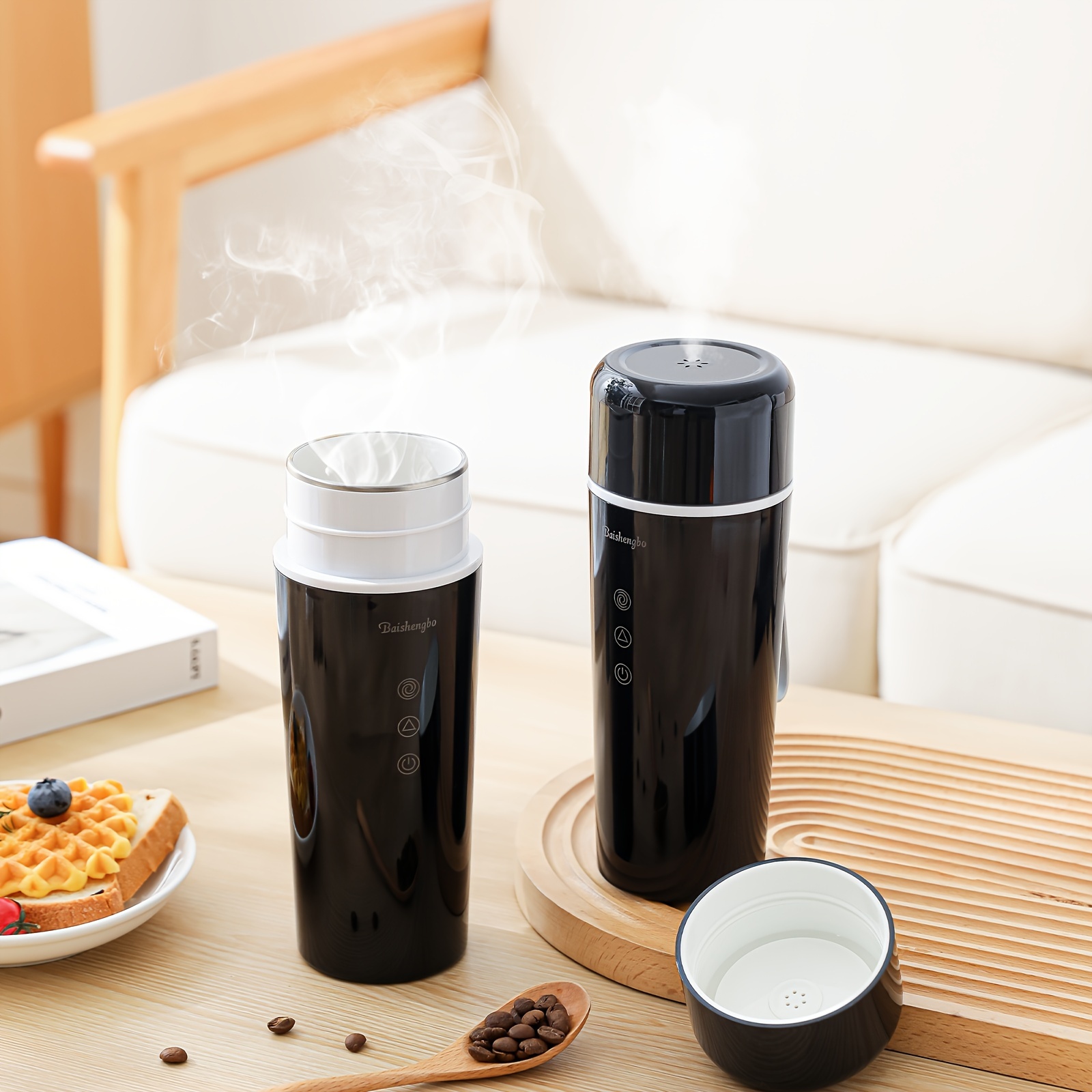 Portable Kettle Usb Charging Kettle 12 V Portable Electric Kettle Oz Hot  Water Insulated Car Cup,