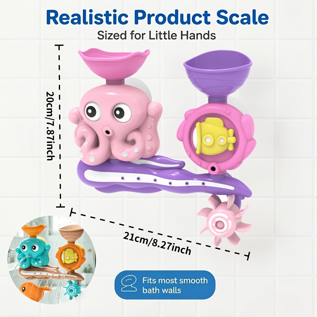 Interactive Suction Cup Bath Toy Set for Youngsters