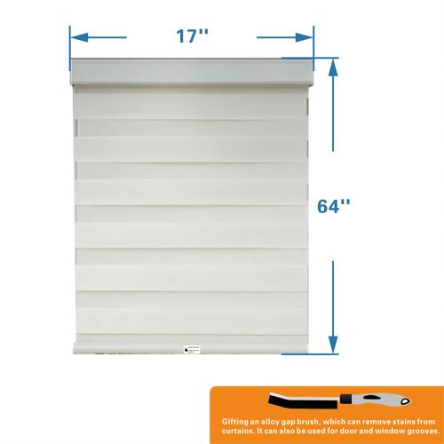 home decoration fixed blinds zebra curtains down and rolled up double layer shading day and night shading door curtains