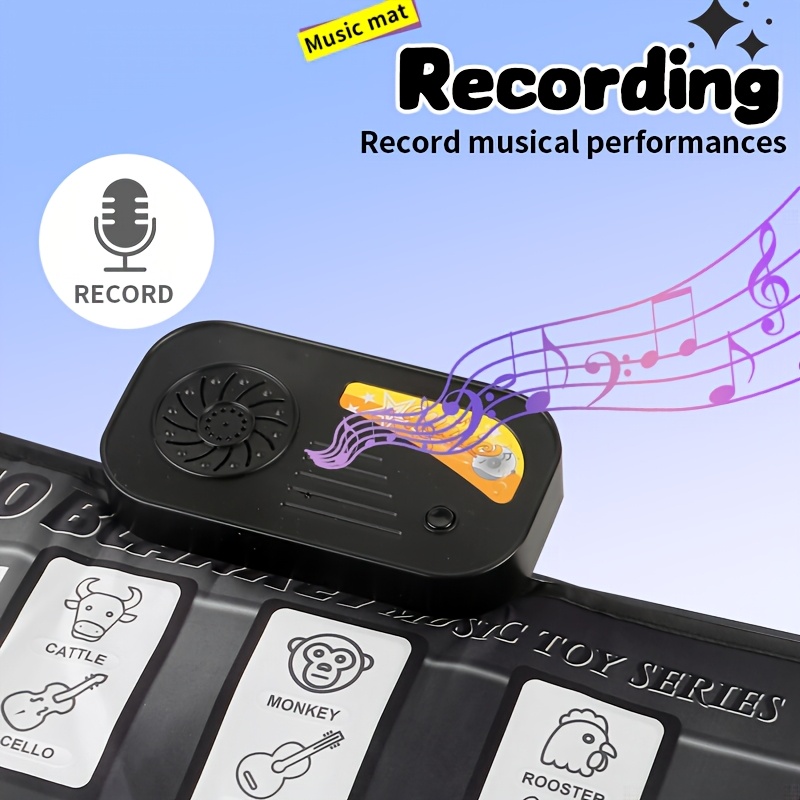 1pc music piano mat toy keyboard floor   adjustable volume   different   6 kinds of instruments switching birthday christmas halloween thanksgiving gift for boys and girls Product details 5