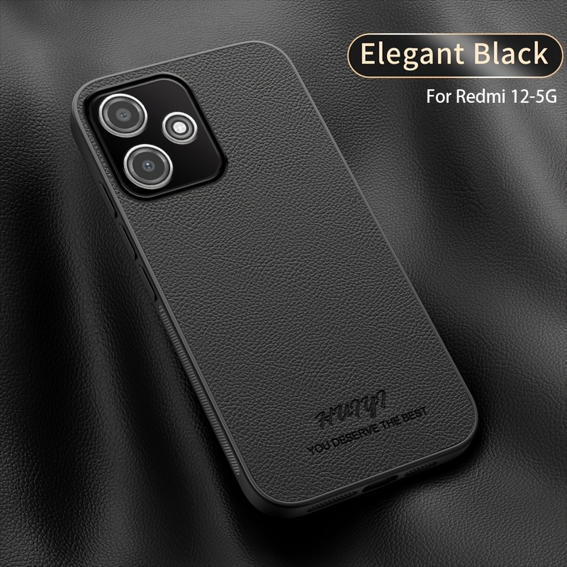 TEMU Phone Case: Suitable For Redmi 12 5g New Fashionable Gentleman Magnetic Anti-slip And Fingerprint-proof Phone Case