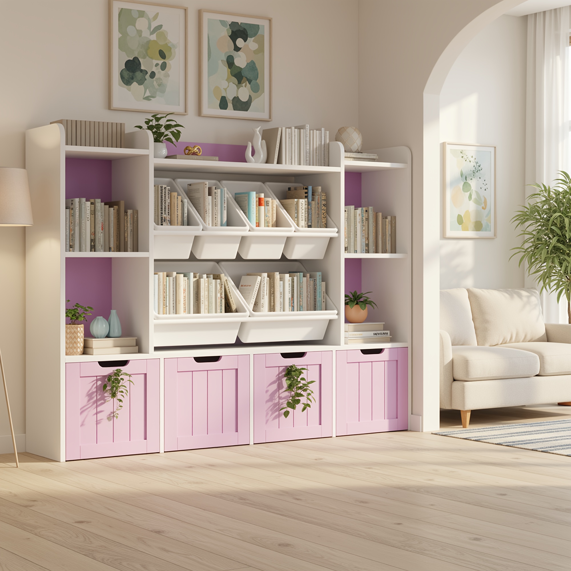 Kealive Chest of Drawers with 6 Removable Boxes