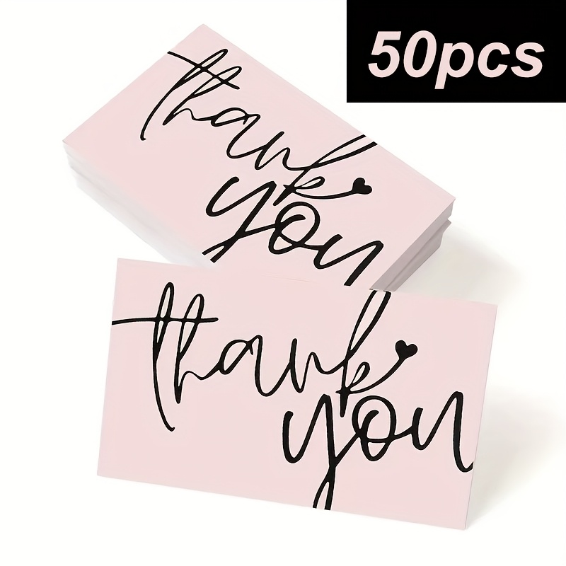 TEMU 50 cartes de remerciement minimalistes et élégantes - Idéales pour , les fêtes, les anniversaires, et Thanksgiving ! Fournitures de bureau