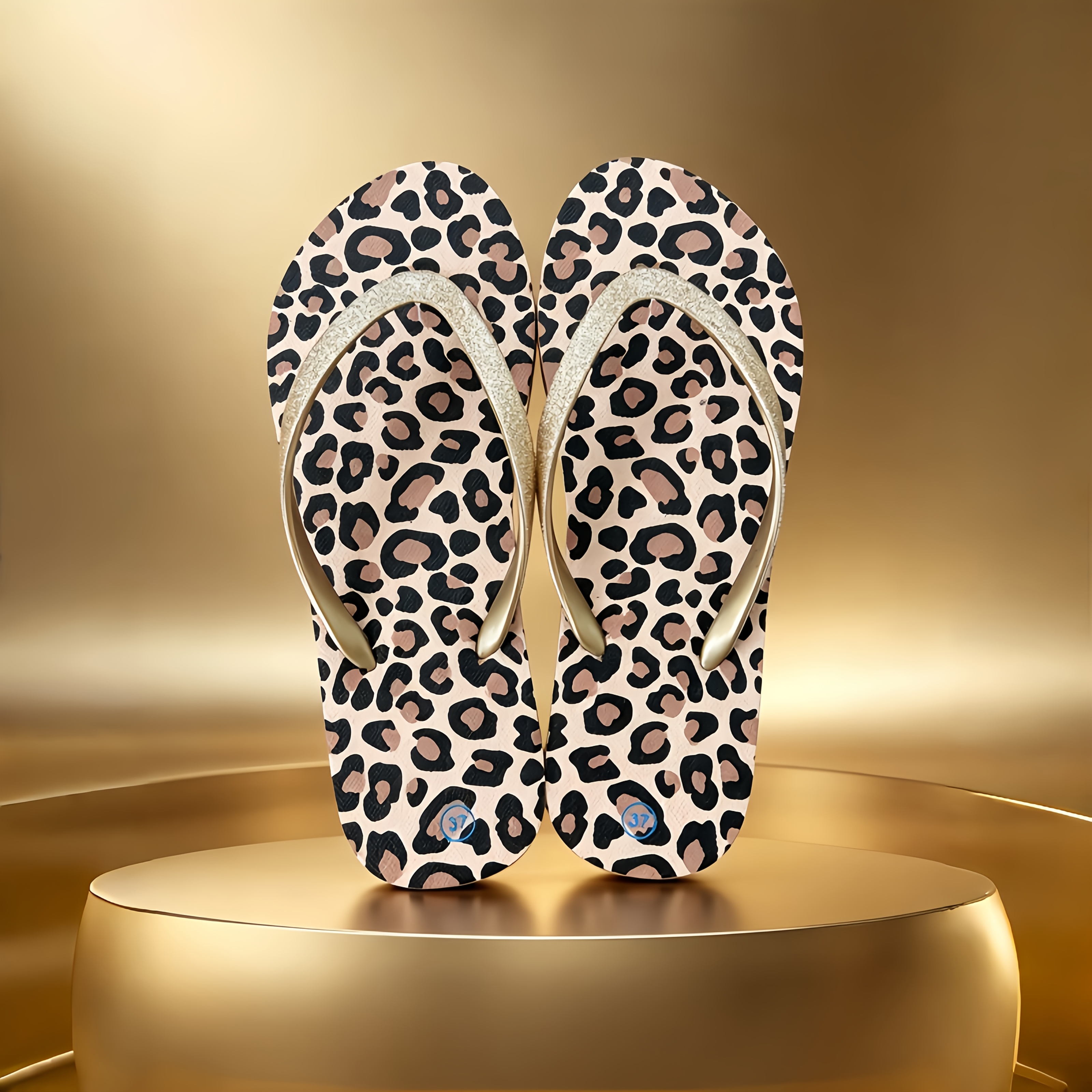 TEMU 2026 New Leopard Print Ins-style Women's Flip-flops, Women Shoes