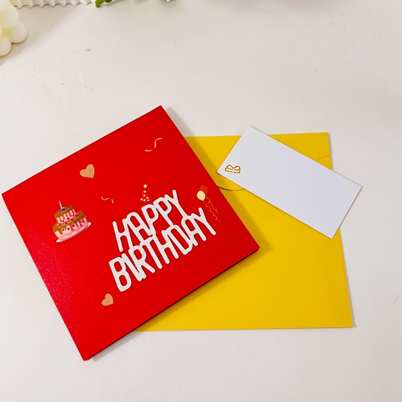 TEMU Birthday Pop-up Cards, Creative Birthday Gift Cards