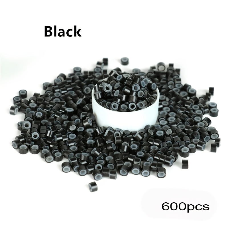 600pcs Rings Links Beads | 5mm Lined Beads For Extensions, Multi-colored