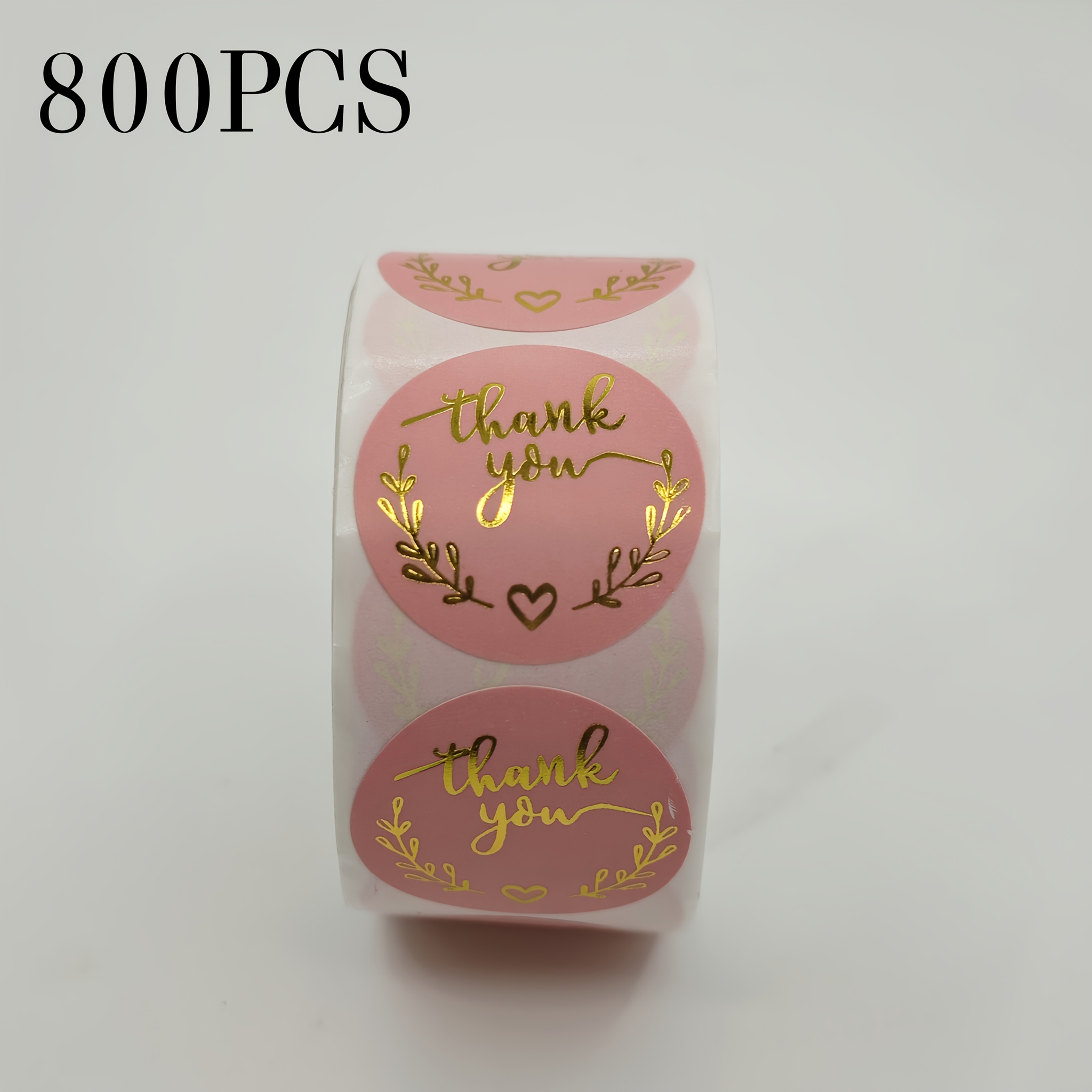 800/1600pcs Round Thank You Stickers For Envelope Seal Labels Gift Packaging Decor Birthday Party Scrapbooking Stationery Sticker
