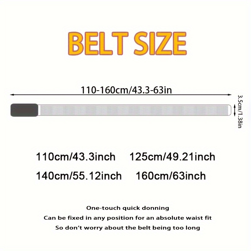Canvas Belt With Alloy Automatic Buckle Men's Outdoor Casual Jeans Belt