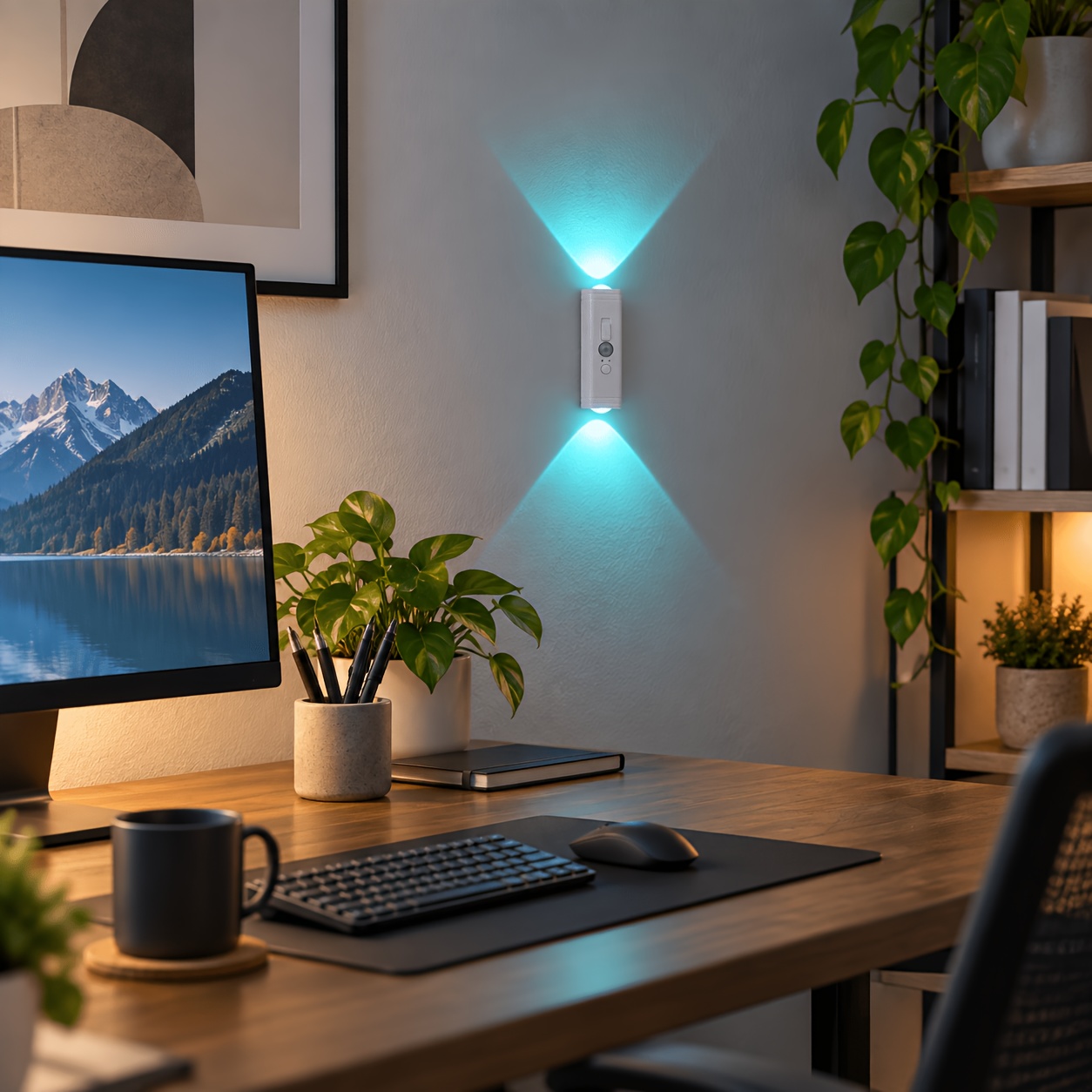RGB Smart Motion Sensor Light with Dual-Head LED