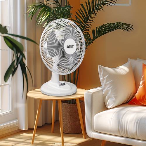 table inch quiet oscillating table fan small portable electric desk fan with 3 adjustable tilt head for bedroom and office