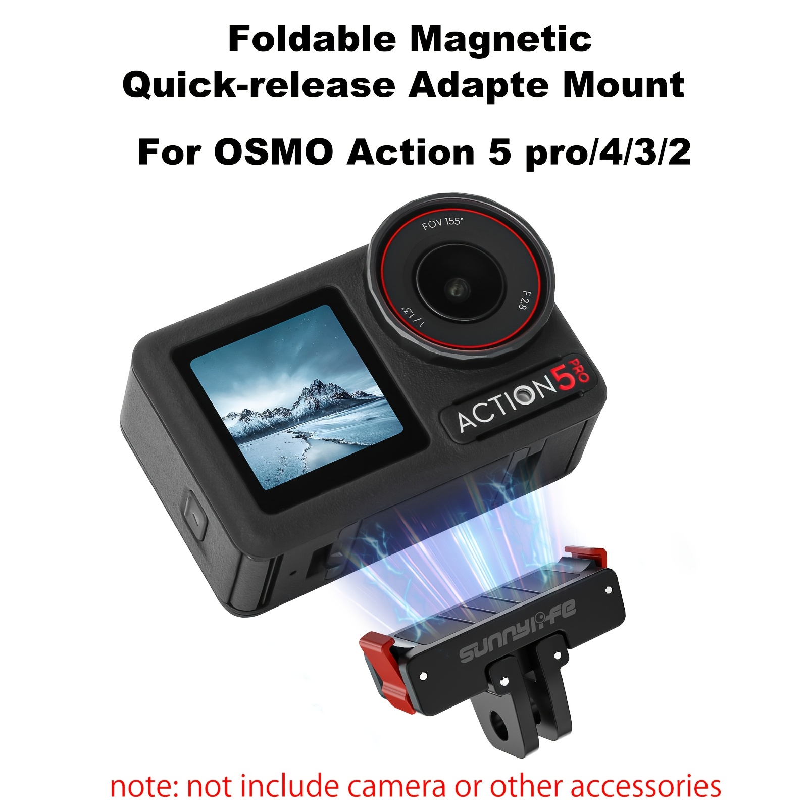 

Foldable Magnetic Quick Release Mount Action Camera Selfie Stick Tripod Adapter Stand For Pro / 4 / 3 / 2