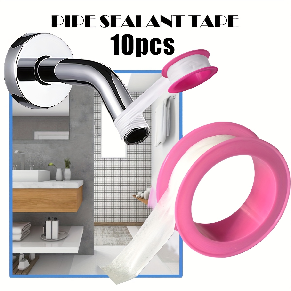 All Trade Direct 1 X Ptfe White Thread Seal Tape 12Mx12Mm Teflon Plumber Plumbing Joint Water Oil