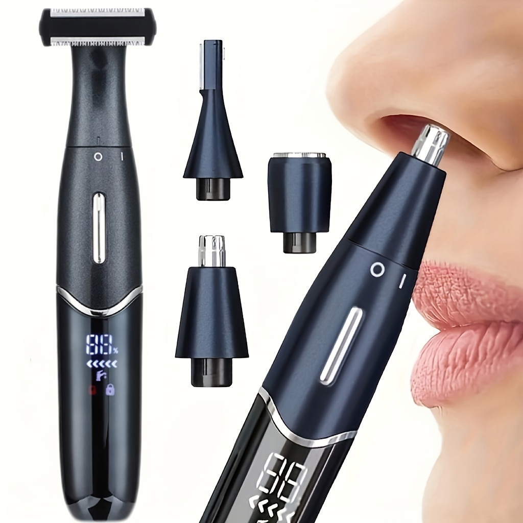 usb charging nose and ear hair trimmer portable electric nose hair trimmer   with 150mah lithium battery mini   fast charging through computer and car usb interface made of plastic material Product details 6