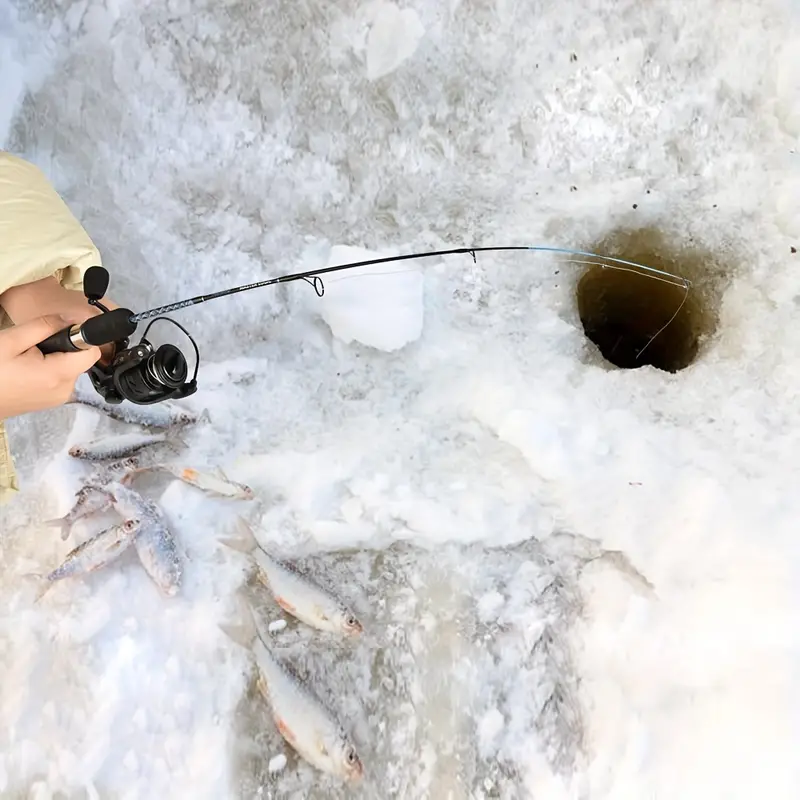 * 1pc Ice Fishing Rod, Sensitive Fast Ice Spinning Rod, 28/30 Winter Ice  Fishing Rod, Medium/Medium Heavy Power Rod