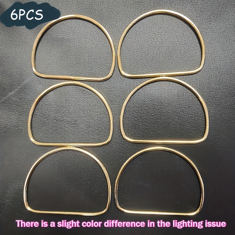 TEMU 6 pezzi di materiali per creare portafogli fai da te - Manici per borse con motivo geometrico - Adatti per borse intrecciate, cinghie decorative