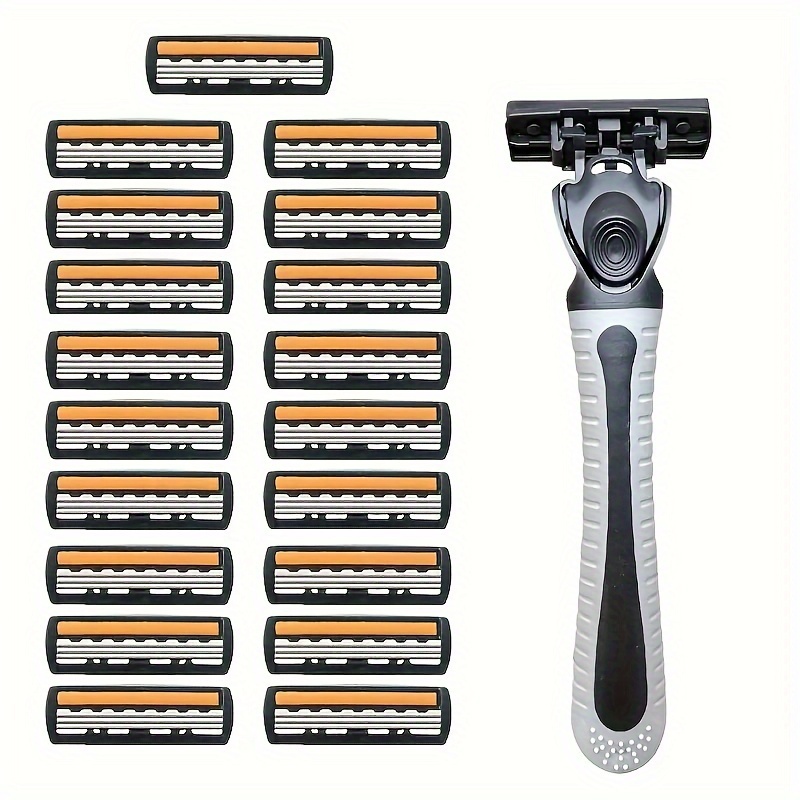 

Men's Razor, 3-layer Stainless Steel Blade Razor, Manual Safety Razor, Washable For Travel Home