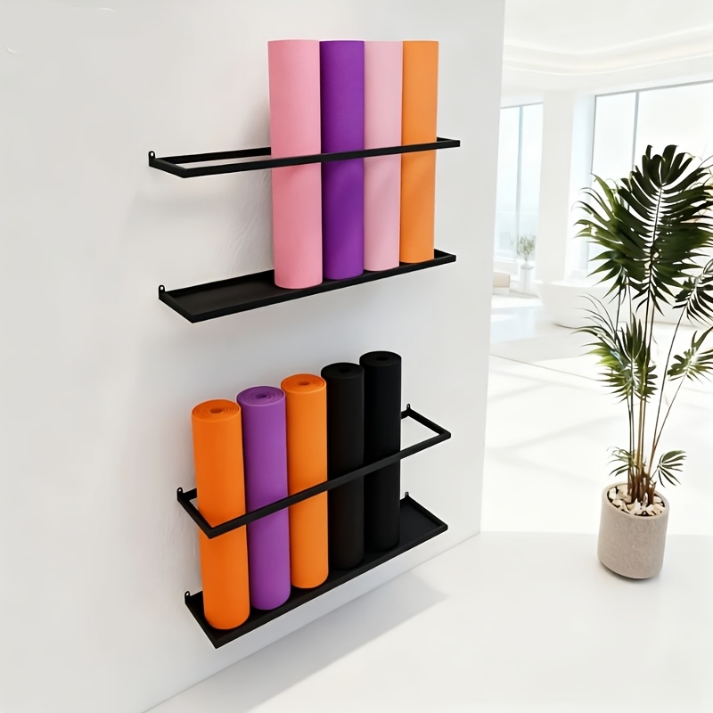 Yoga Matte Aufbewahrungsregal fr Fitness* Yoga-* und Pilates-Schulen,  Organisationsregale fr Schaumstoffrollen und Stoffrollen