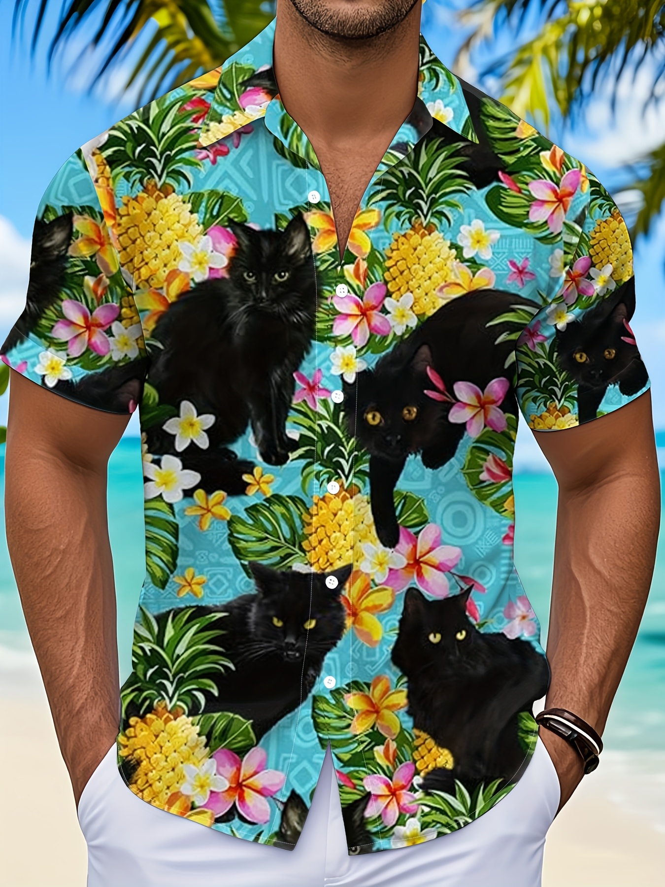 Lustiges Herren-Shirt Im 70er-Jahre-Design – Kurzärmlig, Aus Polyester, Perfekt Für Golf & Freizeit