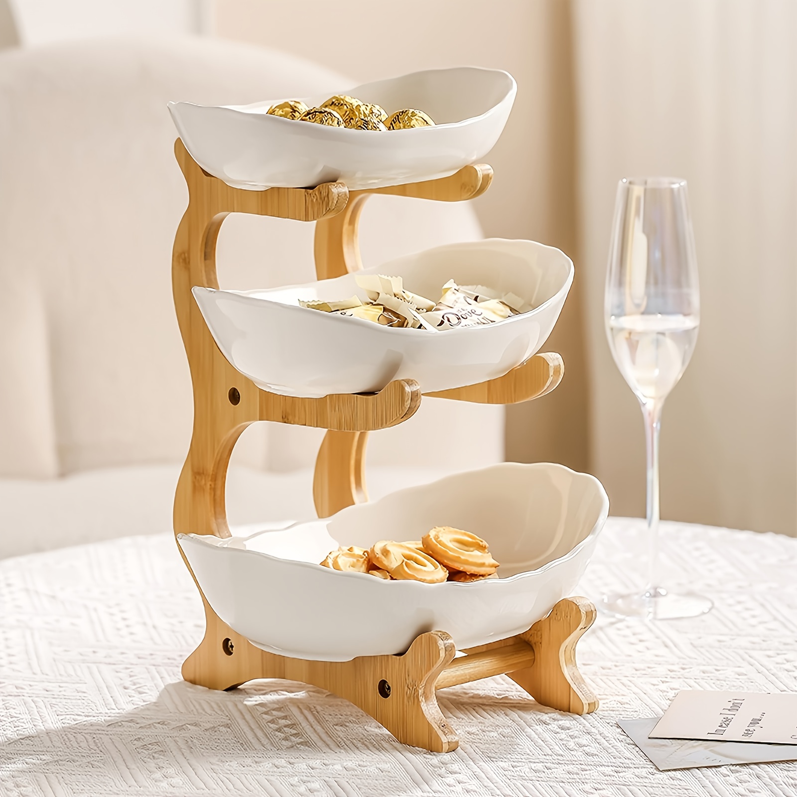 large capacity fruit serving tray tier serving bowls Temu