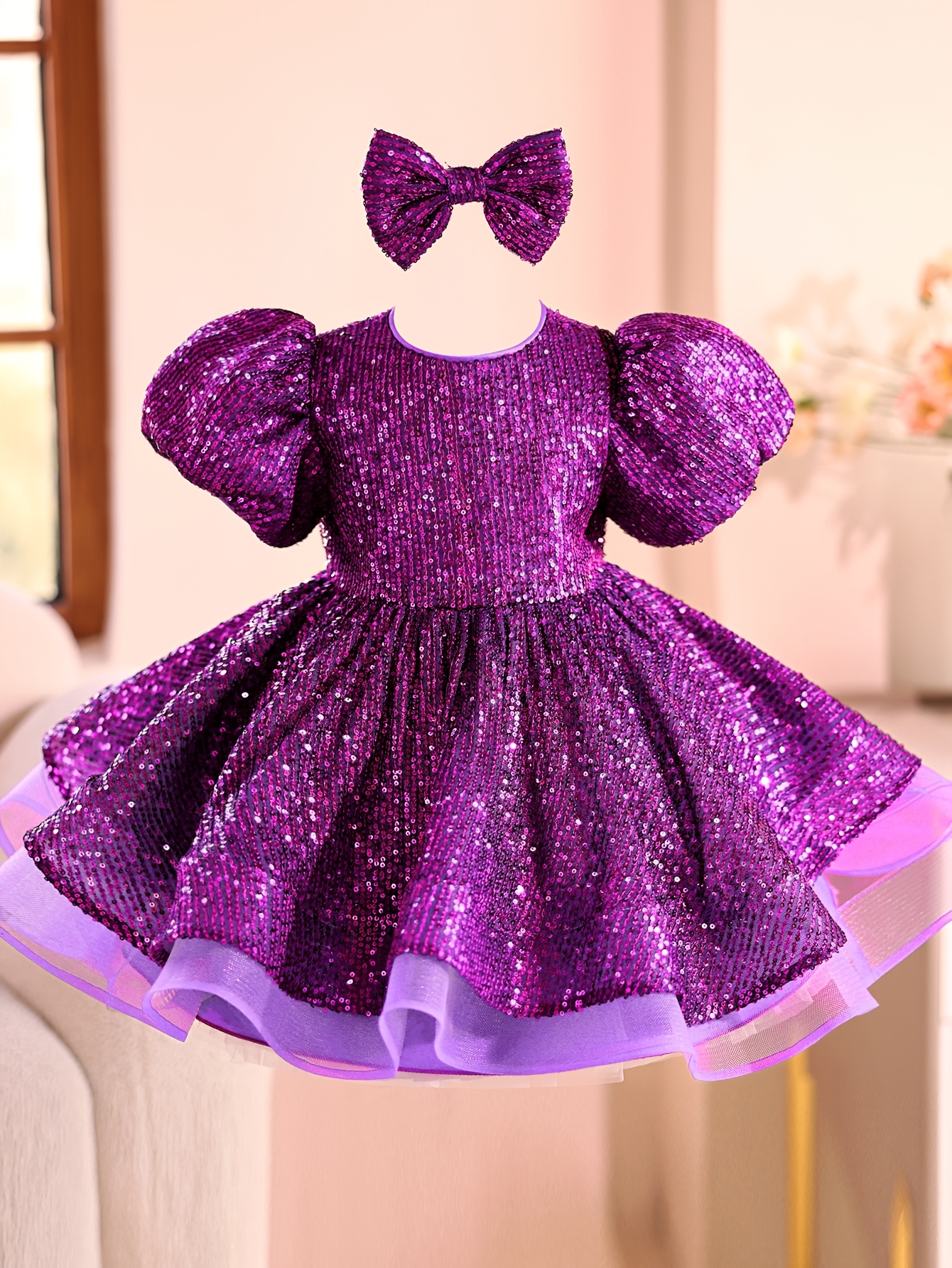 girls dress childrens princess dress light luxury short