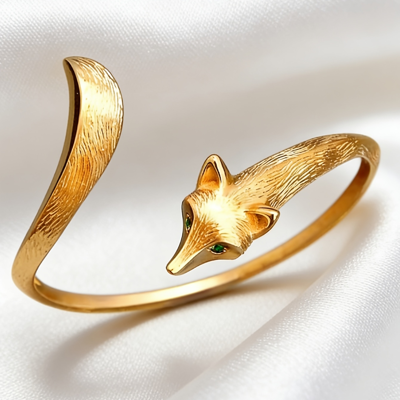 TEMU 1pc Women's Adjustable , Unique Textured Engraved Animal Design, Elegant Minimalist Fashion Worn Jewelry, Ideal All- Versatile Jewelry Gift,
