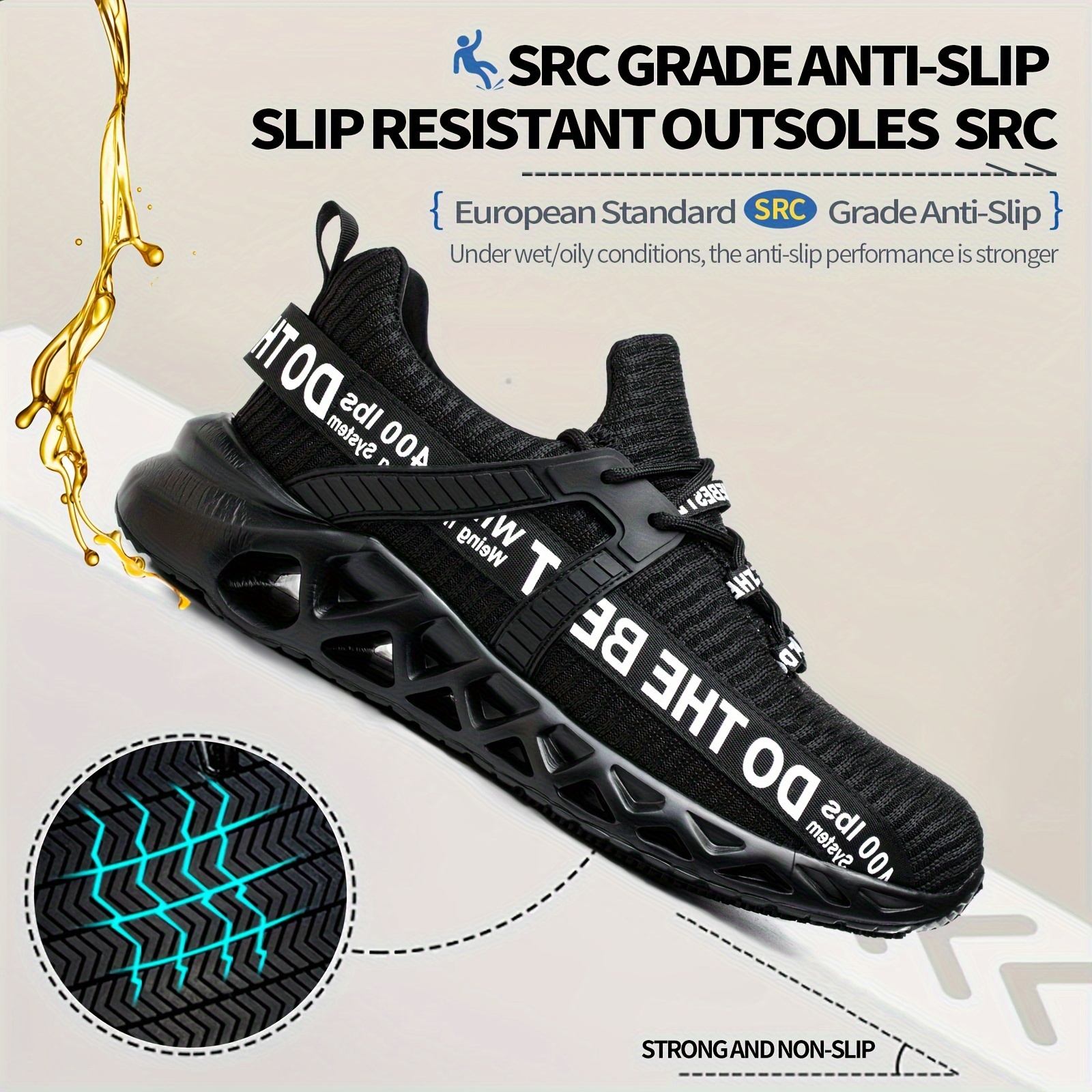 Men's Work Safety Shoes - Lightweight Comfort